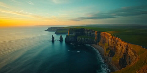 Wall Mural - of Moher Relaxing fluid imagery for promoting