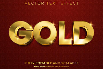 Wall Mural - Golden Shine editable text effect