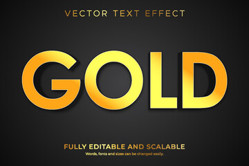 Wall Mural - editable gold text