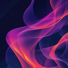 Sticker - Fluid Abstract Background with Bold Colors and Vibrant Waves for Creative Design Projects