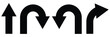 © Gemivector5 - U turn arrow symbol icon set. Direction Icon Set . u turn arrow vector illustration eps 10.