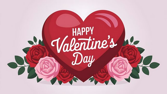 Valentines day background with heart pattern and typography of happy valentines day text . Vector illustration. Wallpaper, flyers, invitation, posters, brochure, banners.