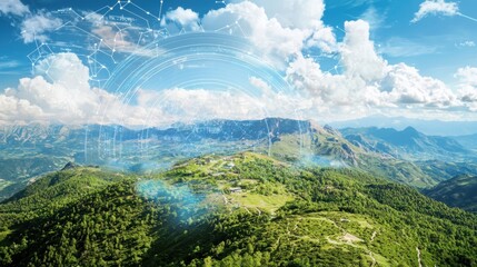 Poster - Environmental monitoring design focusing on user experience in scenic mountain landscapes with advanced technology integration