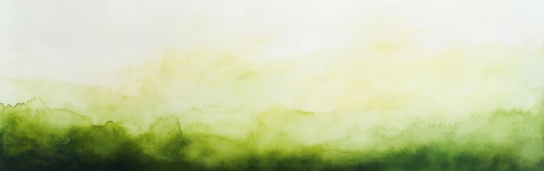 Leinwandbilder - vibrant watercolor background with emerald green and pale lime blending harmoniously to create a fre