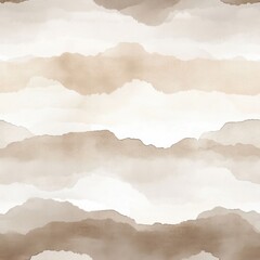 Aufkleber - Calming watercolor pattern with minimalist gradient fades in earthy tones for serene artistic expression