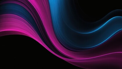 Poster - Abstract banner with a rainbow flowing waves design
4