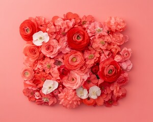 Poster - Vibrant Springtime Floral Arrangement with Playful Easter Colors