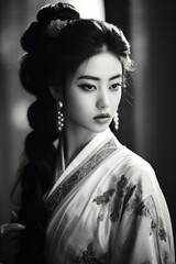 Wall Mural - East asian woman photography portrait fashion.