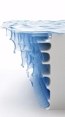 Poster - Fluid-inspired visualization showing how liquidity levels can influence debt costs and capital accessibility
