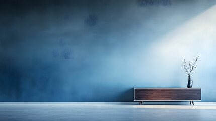Poster - universal minimalistic blue background for presentation. a light blue wall in the interior with beau