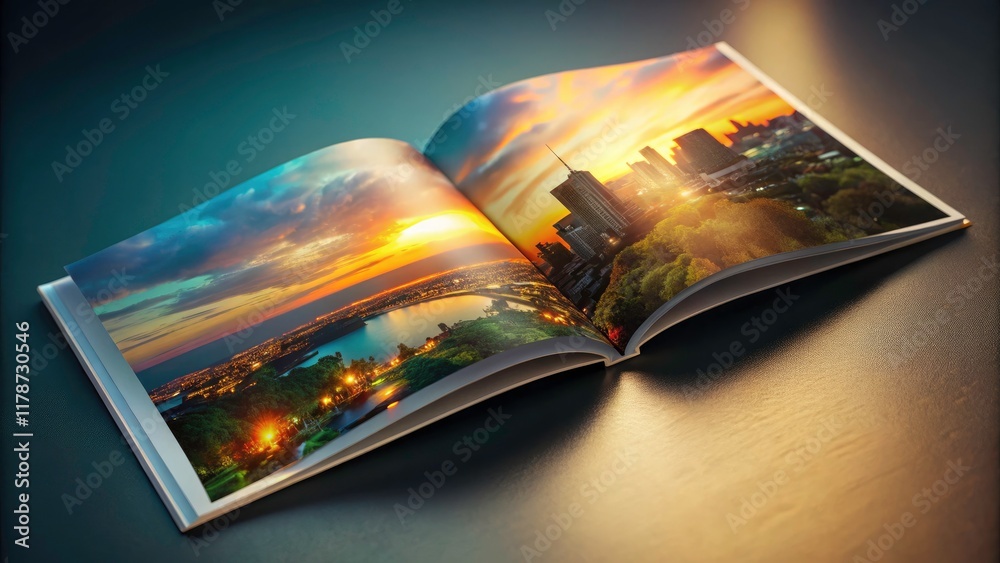 Soft cover brochure photography: open & closed views, low light ...