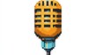© Hafidz - Pixel art retro microphone illustration.