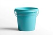 © Herlita - A teal plastic bucket with handles sits empty on a white background