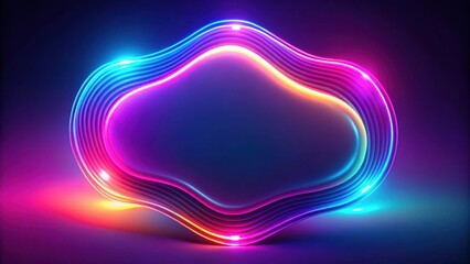 Neon abstract organic shape background great for futuristic designs, neon, abstract, organic, shape, background, bright