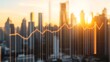 © Plaifah - A close-up of a financial bar graph with tall, transparent bars rising against a minimalist background, showcasing clear financial growth
