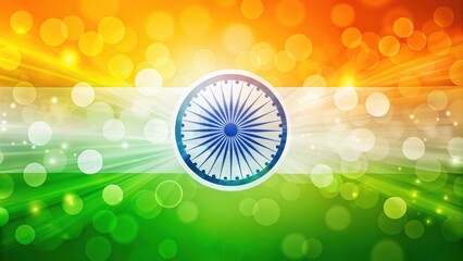 Wall Mural - Abstract Indian tricolor background for Independence day & Republic day , Indian, tricolor, abstract, background, flag