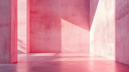 Wall Mural - Pink concrete surface, texture or background