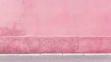 Wall Mural - Pink concrete surface, texture or background