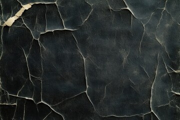 Poster - textured surface of old paper with cracks and creases, dark background, perfect for vintage aestheti