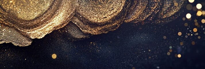 Poster - Elegant Abstract Background with Glitter and Shimmering Particles for Creative Design Projects and Visual Inspirations