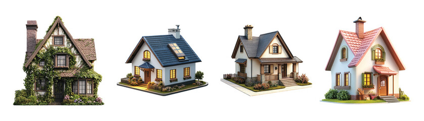 Transparent or PNG Image of Real Estate House or Home Pack