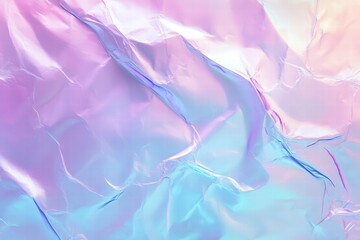 Poster - Trendy Holographic Texture Background with Soft Pastel Colors and Gentle Light Reflections for Modern Digital Art and Design Projects
