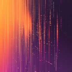 Poster - explore a vibrant abstract gradient background featuring colorful transitioning stripes in warm oran