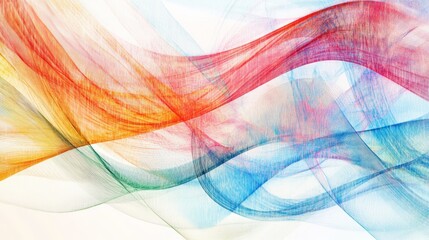 Poster - This colorful abstract design showcases flowing lines in vibrant hues, creating a dynamic texture ideal for various creative projects.