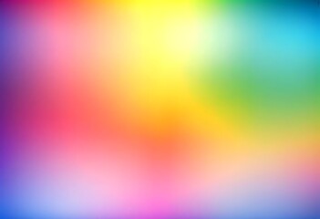 Poster - Vibrant Rainbow Gradient Background Image. A soft-focus colorful gradient image showcasing a smooth transition of rainbow hues
