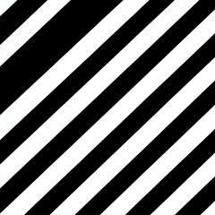 Poster - A striking black and white diagonal striped pattern, perfect for modern design projects and backgrounds.