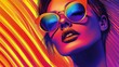 © Julia - pop art style background, vector illustration