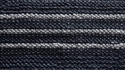 Poster - Detailed Black and Gray Textile Texture with Woven Stripes Ideal for Home Decor, Fashion, or Craft Projects in High Resolution