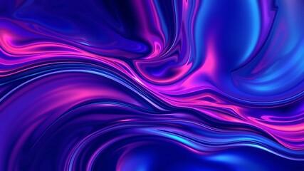 Wall Mural - Abstract swirling liquid background of vibrant purple and blue hues, ideal for modern designs and artistic projects.