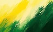 © luck - Abstract Green Yellow Brushstrokes Background Image