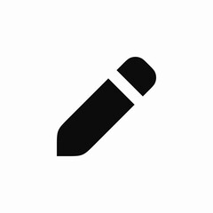 Poster - Pencil write drawing icon vector sign