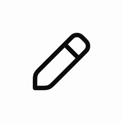 Poster - Pencil write drawing icon vector sign