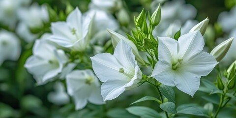 Wall Mural - Close-up of white flowers