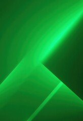 Poster - Emergent Geometric Patterns In A Luminous Green Background