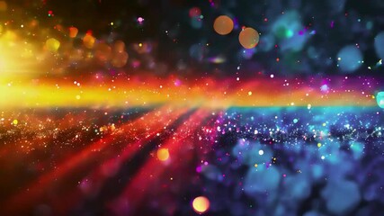 Wall Mural - Abstract colorful prismatic background with vibrant rainbow gradient and smooth transitions between shades new beautiful stock video footage animation AI