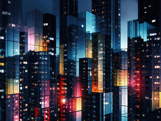 Wall Mural - Exceptional Abstract city building