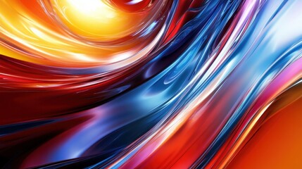 Aufkleber - colorful abstract technology wave graphic background