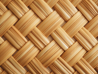 Eye catching This intricate woven pattern of wicker and wood showcases an exquisite artistry