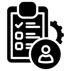 Survey Design Icon Black Solid
