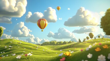 Poster - hot air balloon