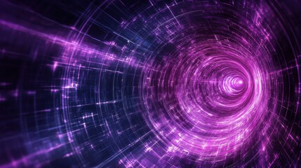 Poster - a abstract purple technology background
