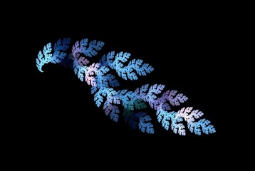 Poster - Computer generated fractal pattern and shape
