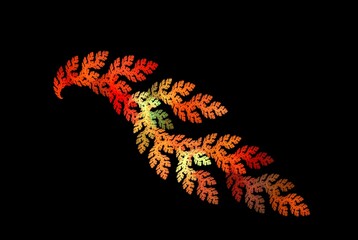Poster - Computer generated fractal pattern and shape