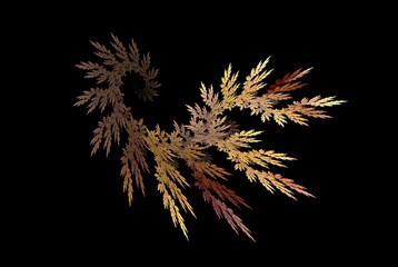 Poster - Computer generated fractal pattern and shape