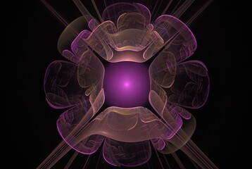 Poster - Computer generated fractal pattern and shape
