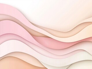 Poster - Peaceful and calming pastel gradient background with delicate pink to beige color transition and light textured overlay
